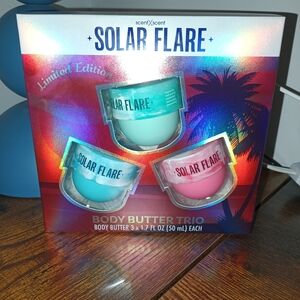 scentXscent Solar Flare Body Butter Trio - Pink, Teal, Aqua